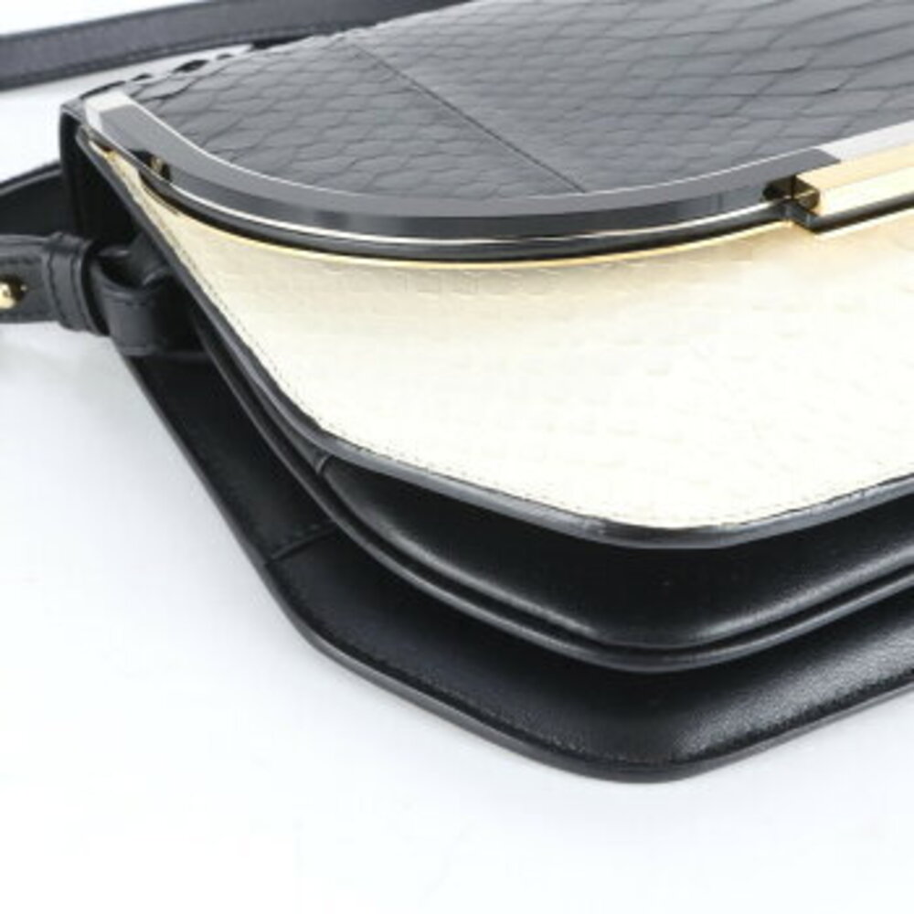 Salvatore Ferragamo python leather shoulder bag c… - image 5